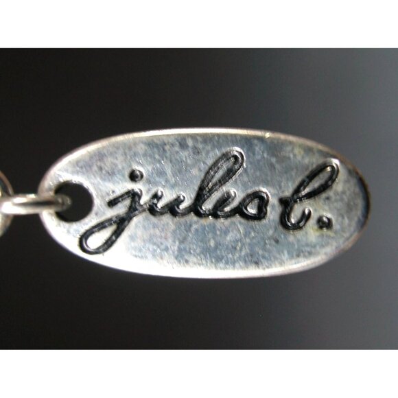 Elephant Pendant Choker Necklace 16" With 2" Extension Silver-Tone & Iridescent - Picture 6 of 6